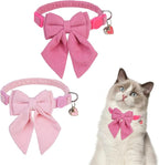 SCENEREAL Cat Collar with Bell & Stylish Bowtie, Holiday Kitten Costumes by SCENEREAL