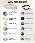 Cat Collar with QR Code Name Tag, Breakaway Kitten Collar - Image 7