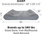 Furhaven Replacement Dog Bed Cover Ultra Plush Faux Fur & Suede Contour Luxe - Image 3
