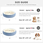 Love's cabin Round Donut Cat and Dog Cushion Bed, 20in Pet Bed - Image 3