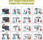 Fountain Filter Replacement Set – 18 Pack – Compatible - Image 4