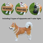 Akita Statue Outdoor Decorations – Dog Statues Outdoor Standing Yellow Akita - Image 4