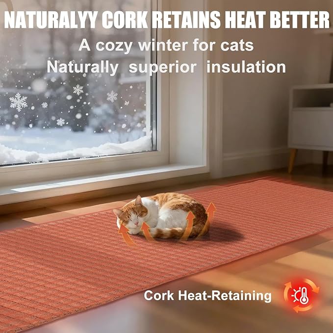 Natural Cork-Cat Scratch mat Upgraded-Cat Scratch Pad Rug-cat Couch - Image 6