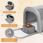 Cat Carrier Soft for Pets Up to 15 Lbs, Cat Travel Bag - Image 3