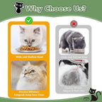 4-Pack Stainless Steel Cat Food Bowls, Shallow Whisker-Friendly Non-Slip - Image 4