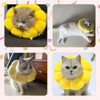 KUDES Cat Small Dog Recovery Collar, Cute Sunflower Neck Cone After Surgery - Image 4