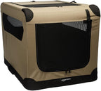Amazon Basics Portable Folding Soft Dog Crate, Double Door, Collapsible Travel by AmazonBasics