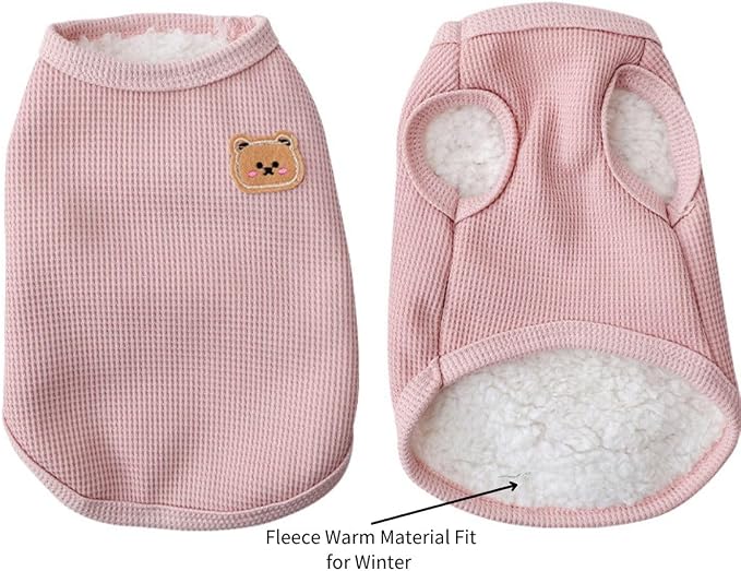 Fleece Cotton Dog Winter Warm Soft, Lightweight, Breathable Pet T-Shirts & - Image 2