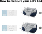 INVENHO X-Large Dog Bed Rectangle Washable Orthopedic Soft Calming Sleeping - Image 3