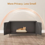 Homhedy 39.4" L Cat Litter Box Enclosure, Pet House - Image 2
