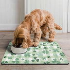 St Patricks Day Dog Food & Water Mat, Super Absorbent Cat Bowl Mat - Image 2