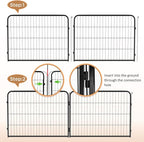 BestPet | Dog Playpen | 40 Inch, 6 Panels | Heavy Duty Metal Pet Exercise Pen | - Image 4
