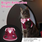 Cat Vest Harness and Leash Set for Walking Escape Proof, Adjustable Kitten - Image 7