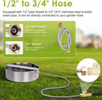 Automatic Dog Water Bowl Dispenser Large Breed Outdoor Pet Water Fountain Pet - Image 6