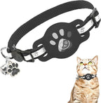 Airtag Cat Collar Breakaway, Reflective Kitten Collar by DILLYBUD