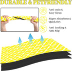 Dog Food Mat 16X24 Inch Pet Feeding Absorbent Mats - Image 2
