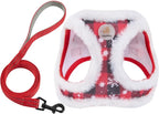 Hipubby Christmas Dog Harness and Leash Set, No Pull Soft Mesh Puppy Harness by Hipubby