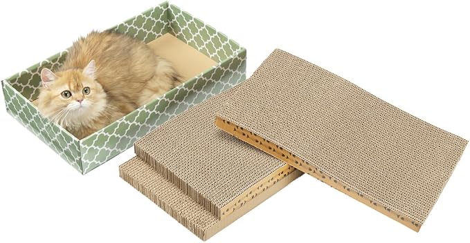 MECOOL Cat Scratching Board，3PC Scratch Pad by MECOOL
