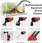 Aquarium Gravel Cleaner Siphon Kit, 6 in 1 Automatic Fish Tank Cleaning Tools - Image 3