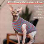 BRKURLEG Hairless Cats T Shirt, Cat Sweaters, Pullover Kitten Shirts, - Image 6