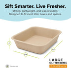 Kitty Sift Disposable Cat Litter Box Large, Durable Portable - Image 3