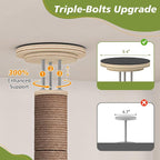 Floor to Ceiling Cat Tree, 5 Tier Cat Tower Adjustable Height, Tall Climbing - Image 7