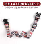 QQPETS Adjustable Soft Dog Collar: Print Flower Pink Multicolor Cute Patterns - Image 4