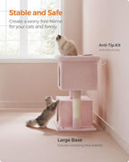 Feandrea Cat Tree, 40.6-Inch Cat Tower, Plush Condo - Image 8