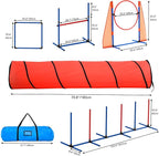 DWVO Dog Agility Accessories Kit: Comprises of a Teaser Pole, 2 Hurdles - Image 3