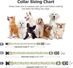 Cotton Handmade Dog Collar Cute and Distinctive Patterns Green Sunflower - Image 3