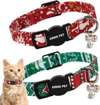 ARING PET 2 Pack Christmas Cat Collars-Cute Cat Collar Breakaway by ARINGPET