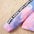 Toddler Baby Girls Clothes Long-sleeve Tie Dye Hoodie Sweatshirt Pants Hooded - Image 6