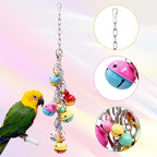 Oooct Bird Swing Bells Toys, Colorful Parrot Metal Bells, Hanging Bird Chewing - Image 4
