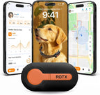 ROTX Dog GPS Tracker Real-time Tracker Alerts Virtual Fence Location Dog Cat by Unknown
