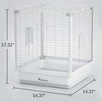 17.3" Portable Travel Bird Cage, Parrot Cage, Ample Room - Image 2