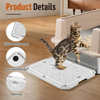 Large Cat Litter Box Step Mat, 16.5"x11.2" Cat Ramp Stairs, Cat Litter Catcher - Image 4