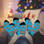 D-Story Custom Face Socks, Personalized Photo Picture on Socks, Unisex Athletic - Image 3