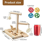 Interactive Wooden Bird Foraging Toy – Cage-Mounted Puzzle Feeder - Image 2