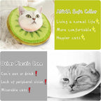 ANWA Adjustable Cat Cone Collar Soft, Cute Cat Donut Collar After Surgery - Image 6