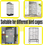 Bird Cage Seed Catcher Large Bird Cage Cover 118 * 31 inches Adjustable Net - Image 6