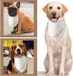 Engagement Gifts I do Too! Dog Bandana Pet Scarf Wedding Photo Prop Pet - Image 4