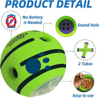 Interactive Puzzle Dog Treat Ball, Treat Dispensing Enrichment Dog Toys Ball - Image 2