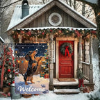 Dachshund Welcome Garden Flag 12x18 Inch Double Sided Christmas Burlap Yard - Image 4
