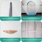 Bird Cage Seed Catcher, Seed Catcher Guard Net Cover, Parrot Nylon Mesh Net - Image 2