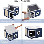 Shikha Cat Beds for Indoor Cats, Large Cat Cave - Image 8