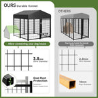 2PCS Dog Kennel Outdoor, Outside Dog Kennel - Image 4