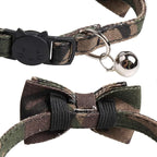Cat Collar Breakaway with Bell and Bow Tie, Plaid Design Adjustable Safety - Image 6