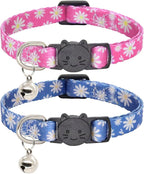 Cat Collar, 2 Pack Breakaway Collar by Giecooh