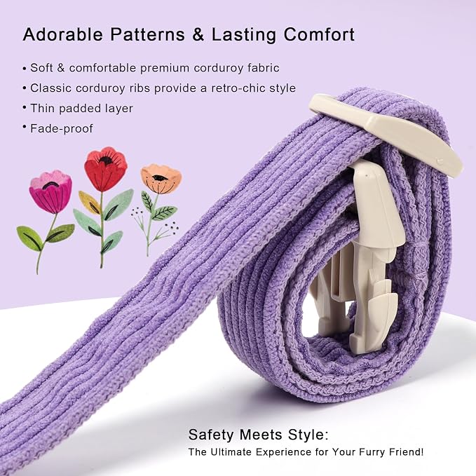 Cute Corduroy Dog Collar - Image 4