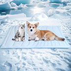 BECEMURU Dog Cooling Mat in Summer & Plush Warm Blanket in Winter, 2-Sided by BECEMURU